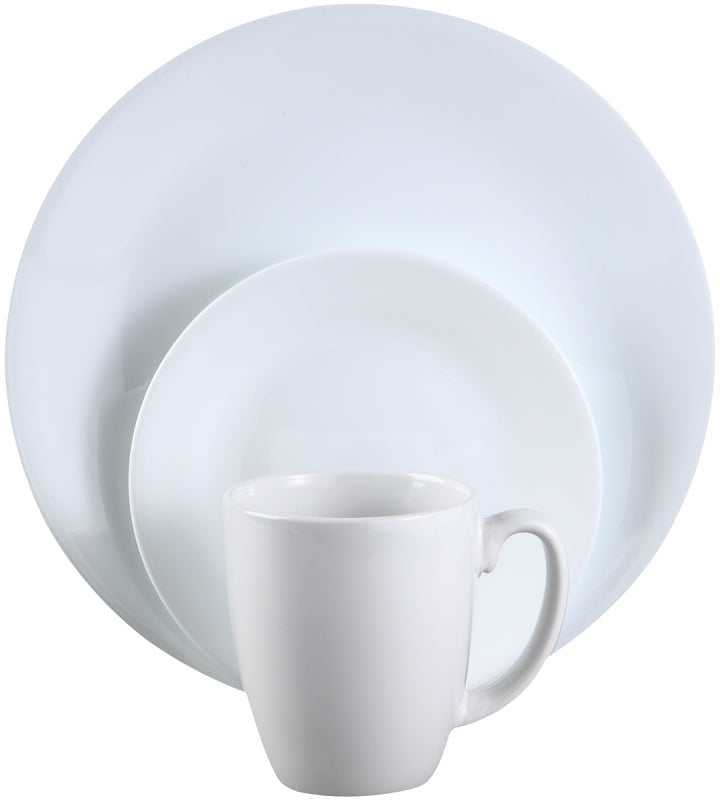 Corelle Winter Frost Series 1148417 Round Dinnerware Set