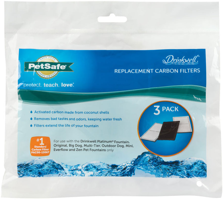 Petsafe Drinkwell Replacement Charcoal Filters, 3 pk - Fountains