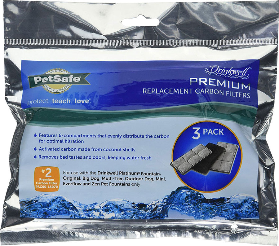 Petsafe Drinkwell Premium Replacement Carbon Filters, 3 pk - Fountains
