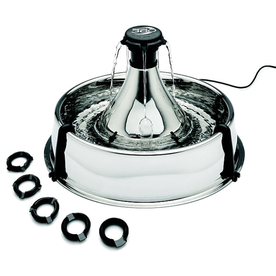 Petsafe Drinkwell 360 Stainless Steel Pet Fountain, 128 oz - Fountains