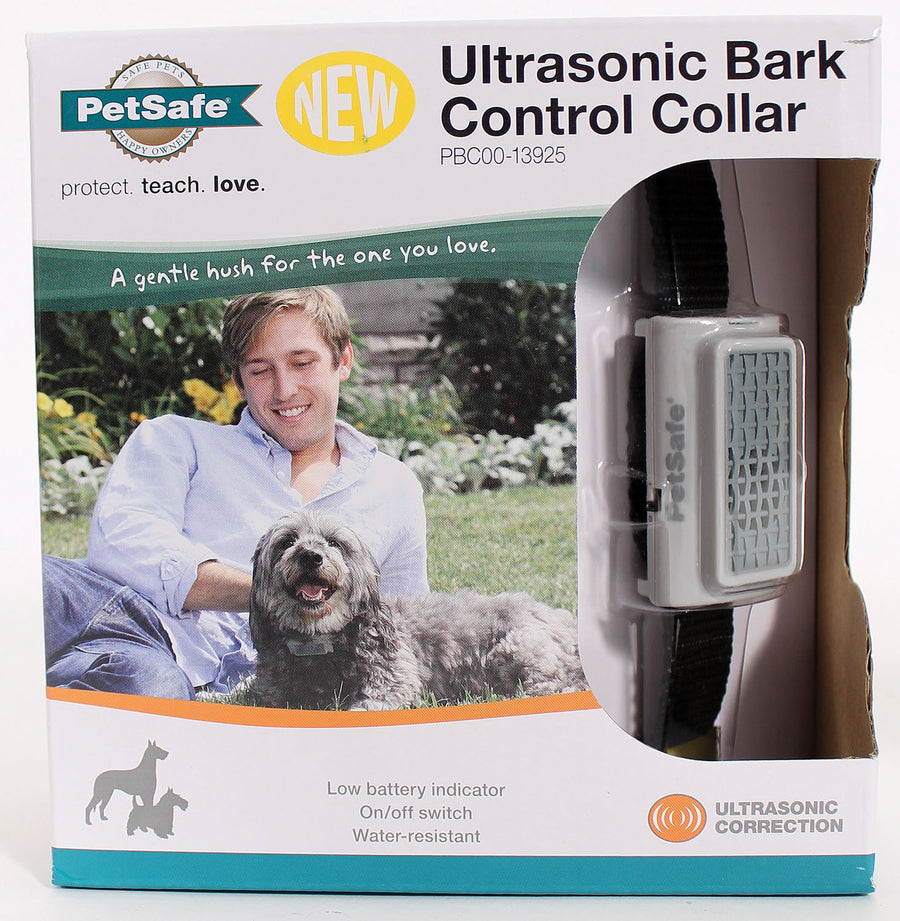 Petsafe Ultrasonic Bark Control Collar, Black, > 8 lb - Barking Control