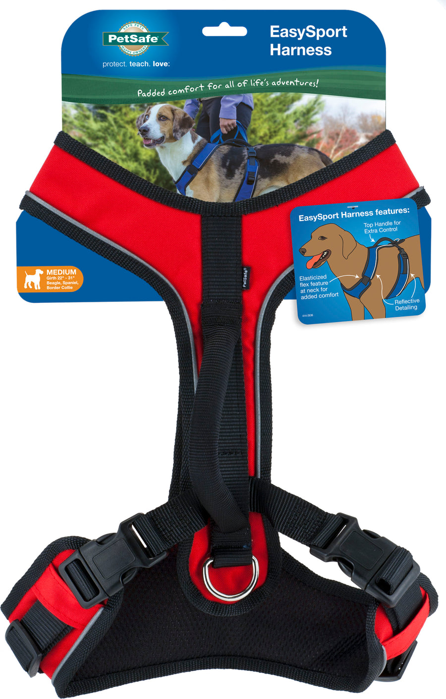 Petsafe Easysport Dog Harness, Red, MD - Harnesses