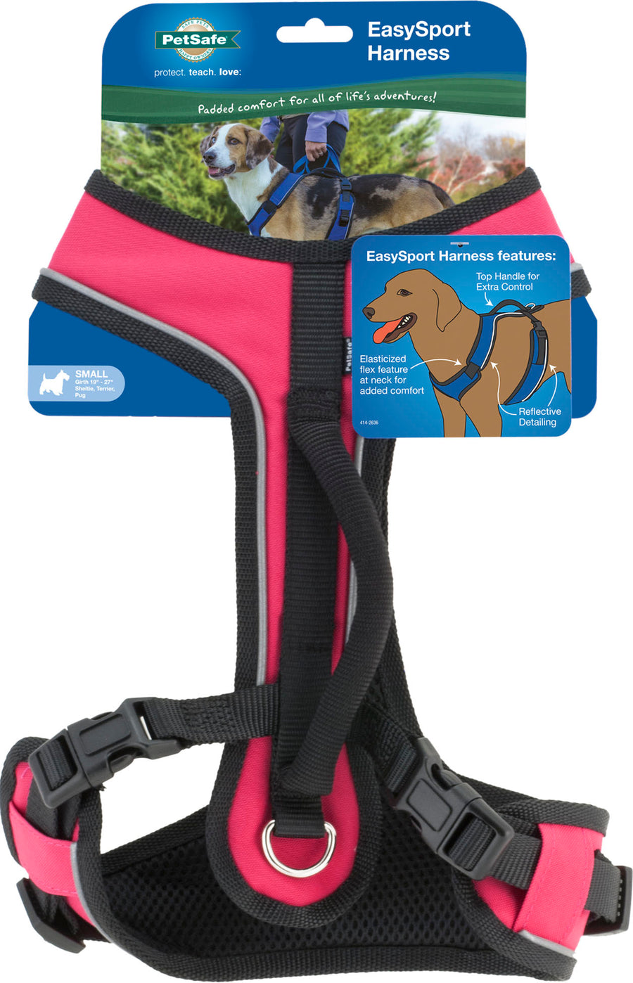 Petsafe Easysport Dog Harness, Pink, SM - Harnesses