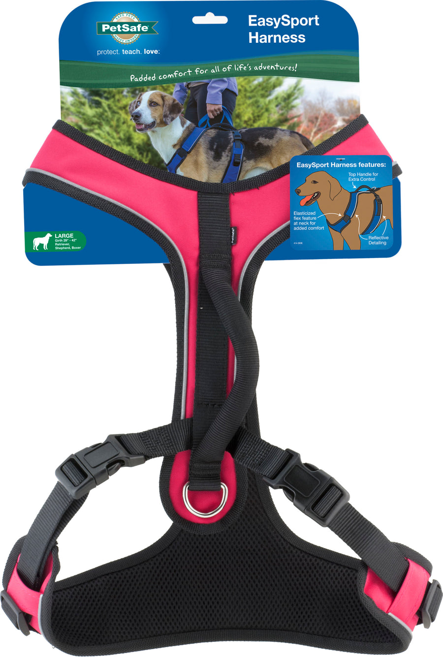 Petsafe Easysport Dog Harness, Pink, LG - Harnesses
