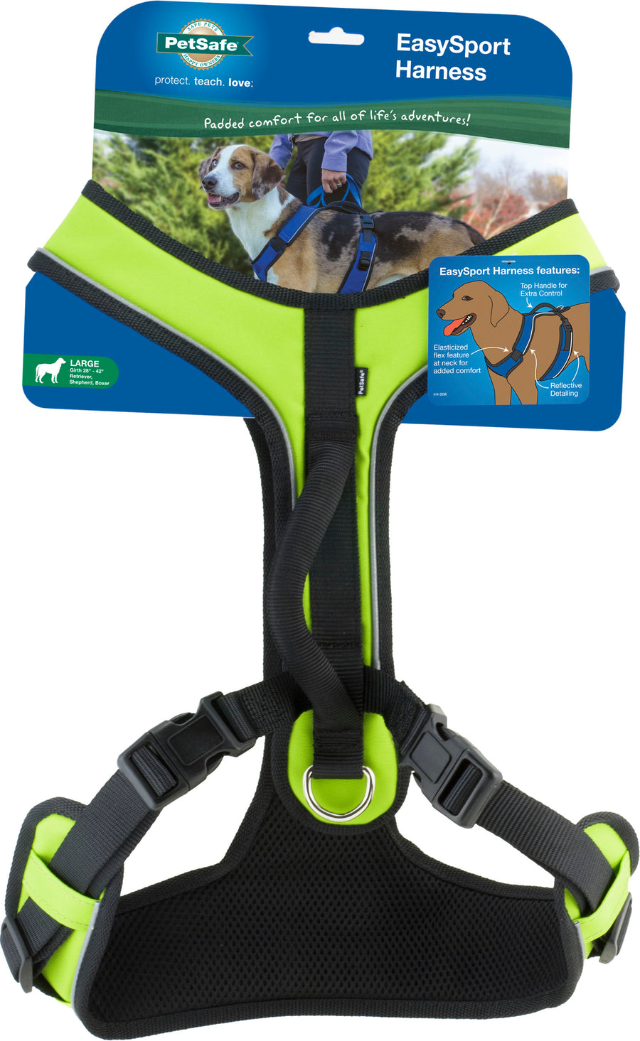 Petsafe Easysport Dog Harness, Apple Green, LG - Harnesses