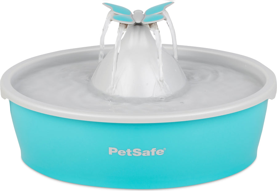 Petsafe Drinkwell Butterfly Pet Fountain, Teal, 50 oz - Fountains