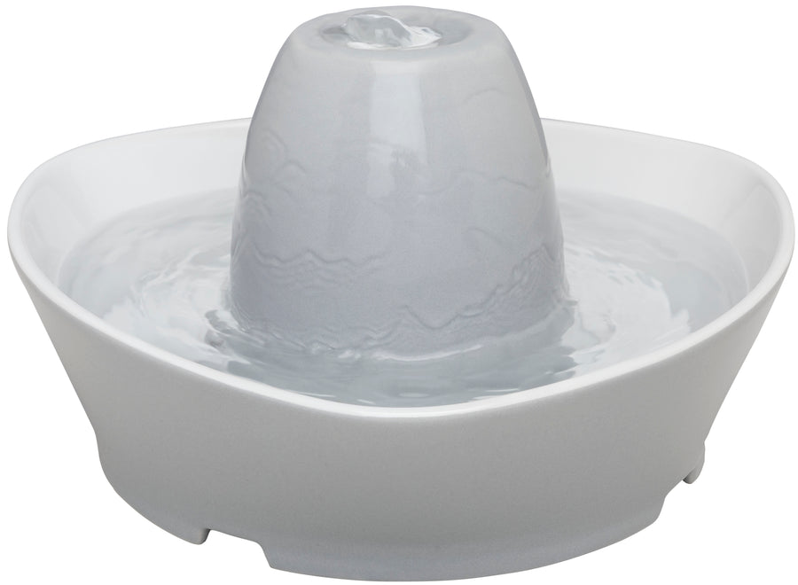 Petsafe Creekside Ceramic Pet Fountain, White, 60 oz - Fountains