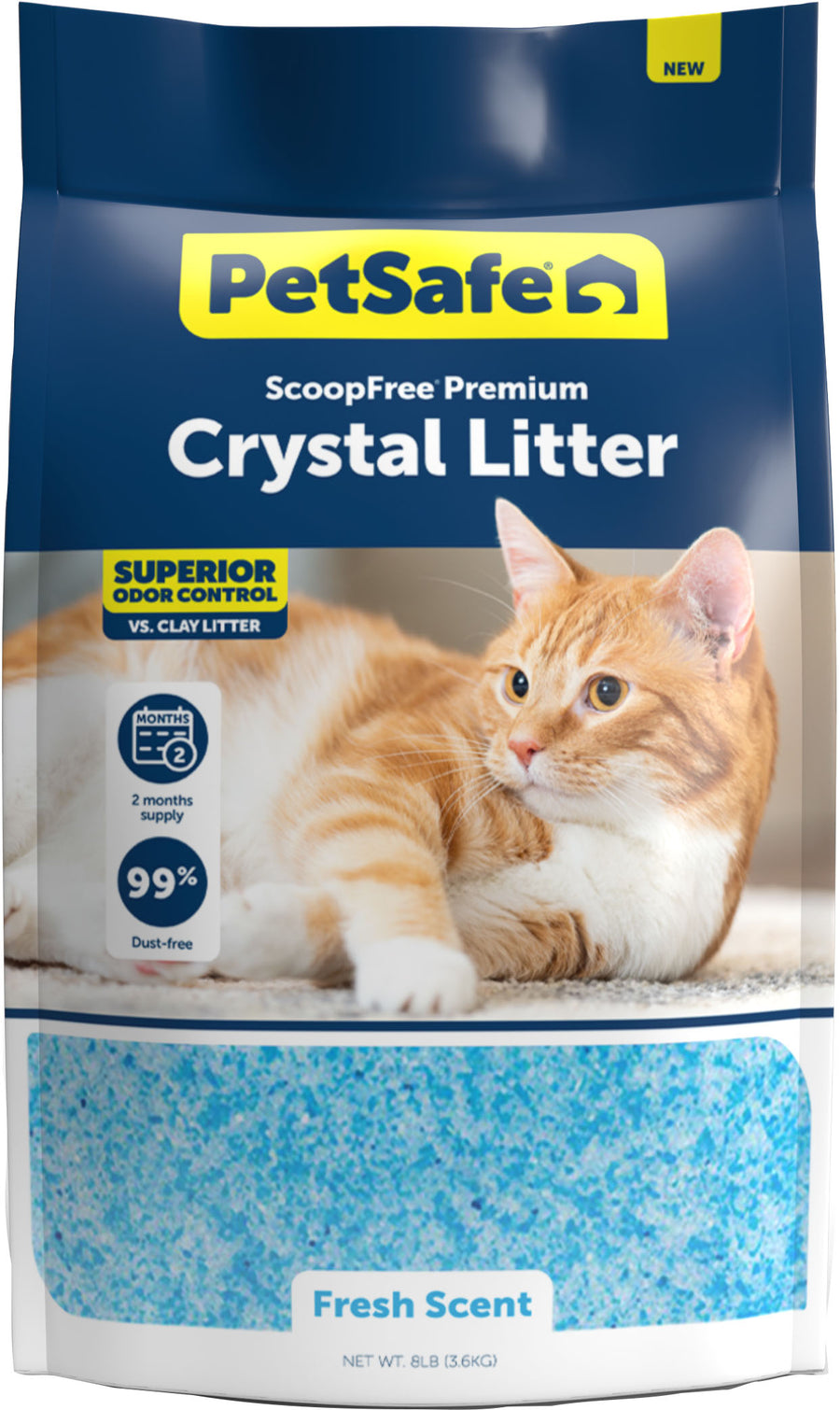 Petsafe Scoopfree Crystal Litter, Fresh Scent, 8 lb - Crystals