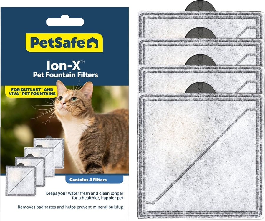 Petsafe Petmate Outlast and Viva Replacement Ion-x Filter, White, 4 pk - Fountains