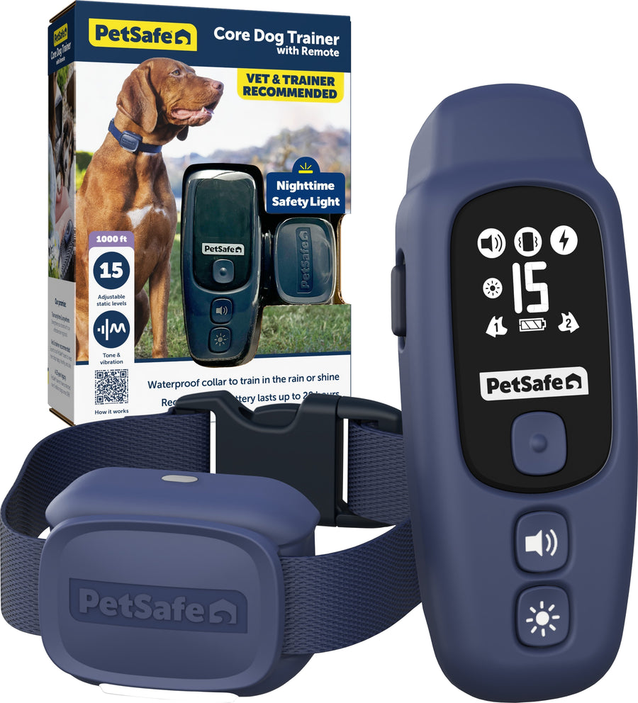 Petsafe Core Dog Trainer W/Remote 15 Levels, Blue, 1000ft/10-22 in - Remote Trainers