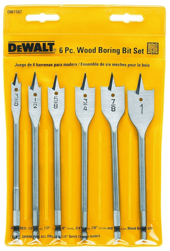 DEWALT DW1587 Spade Bit Set