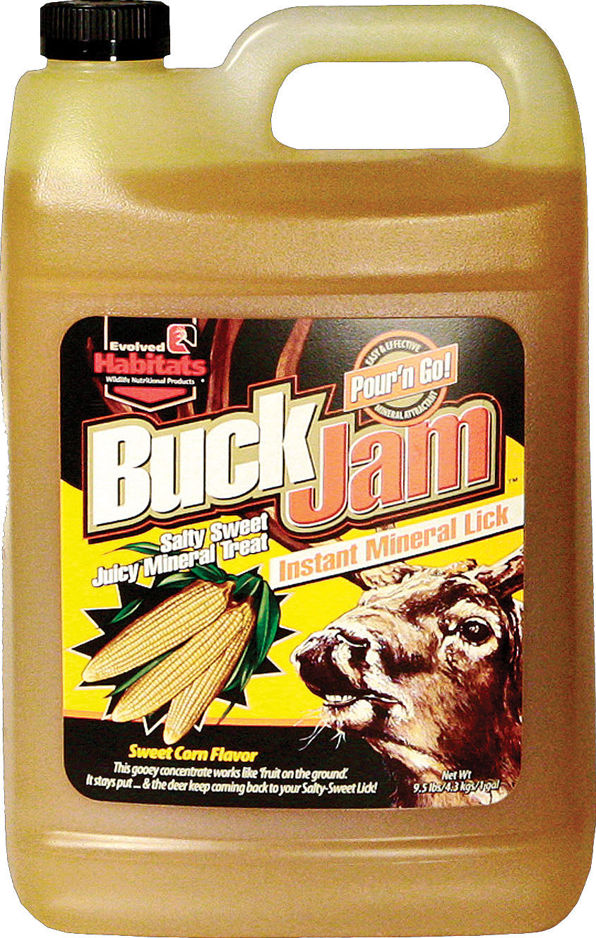 Evolved Buck Jam Instant Mineral Lick, Sweet Corn, 1 gal - Liquids
