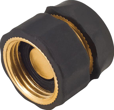 Melnor Brass Female Quick Connector, Brass, 5 in - Hose Parts and Accessories