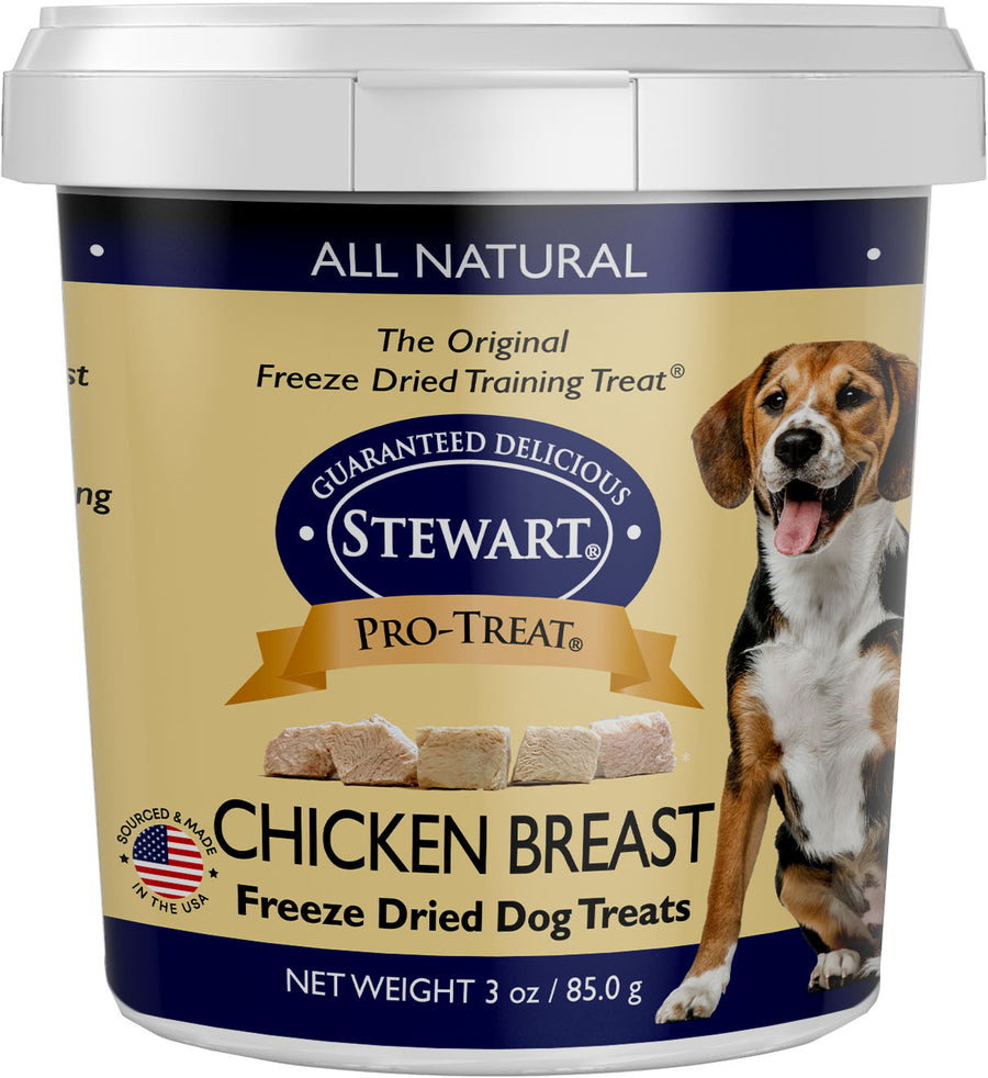 Stewart Pro-Treat Freeze Dried Dog Treats, Chicken Breast, 3 oz - Soft Treats