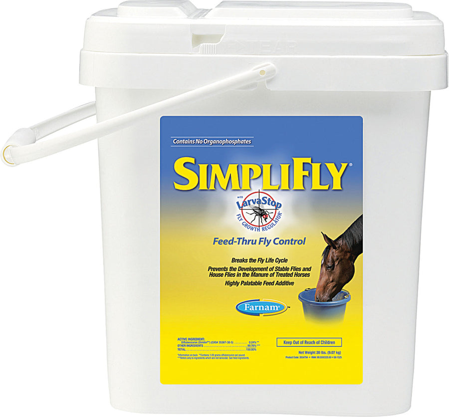Farnam Simplifly Feed-Thru Fly Control, 20 lb - Roll-On, Lotion and Powder