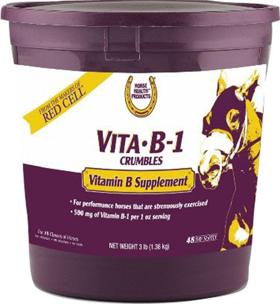 Horse Health Products Vita b1 Crumbles Vitamin Supplement, 20 lb - Vitamin B