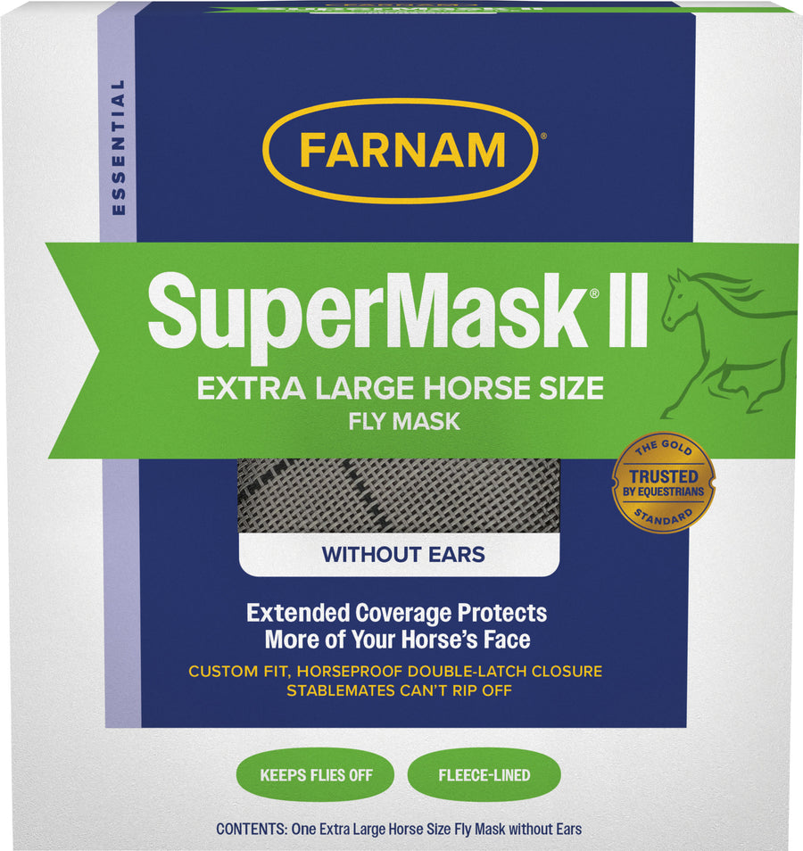 Farnam Supermask II Classic W/o Ears, Asst, XL - Fly Masks