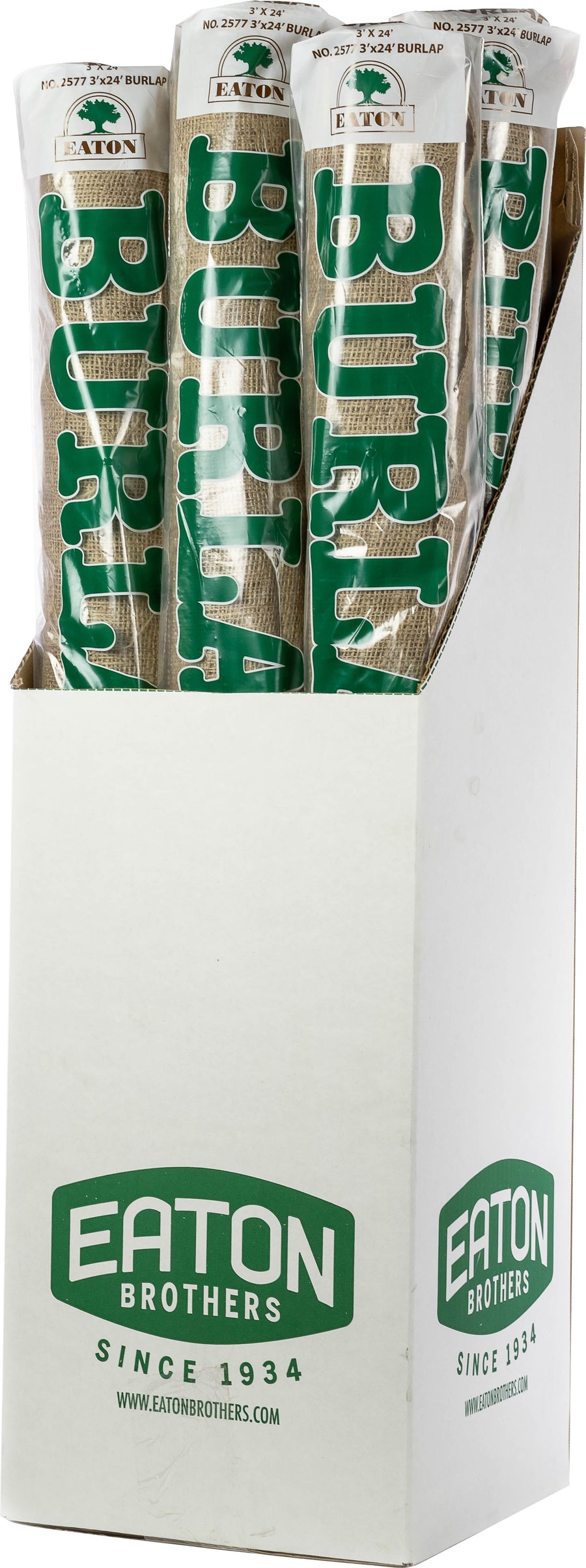 Eaton 100% Natural Burlap, 3x24 ft