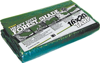 Polytuf Heavy Duty Forestshade Tarp, Green, 16x20 ft-4.5 oz - Polytarp