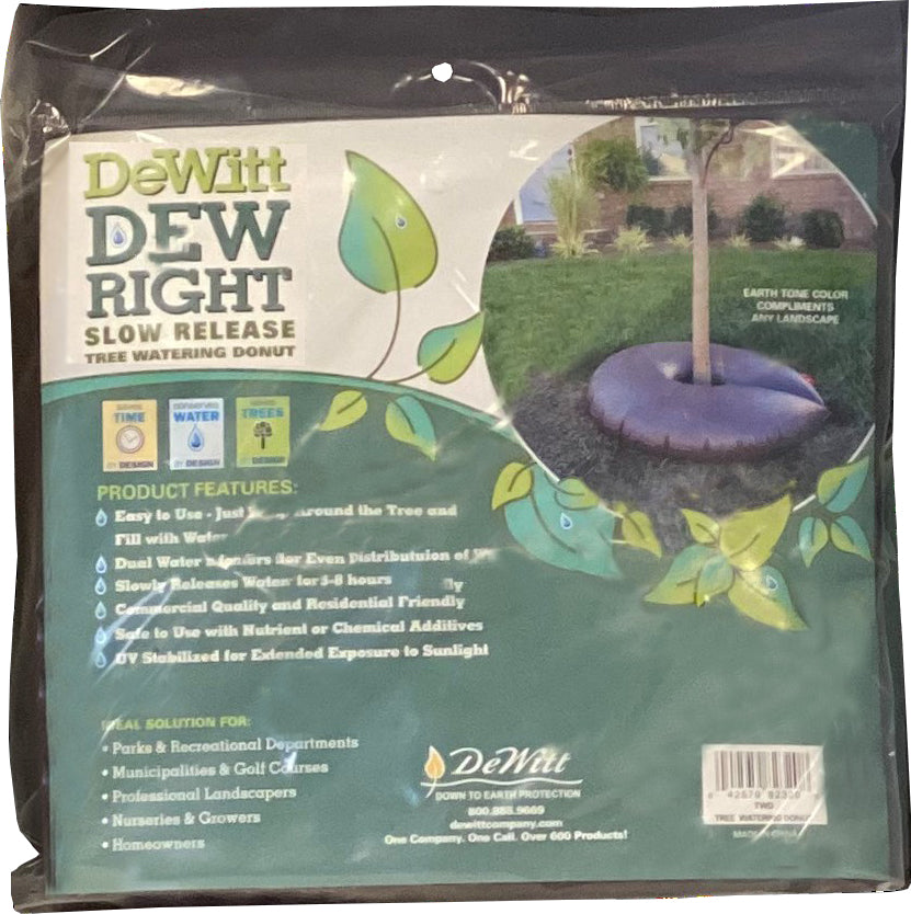 Dewitt Dew Right Tree Watering Donut, Brown, 15 gal - Plant Protection