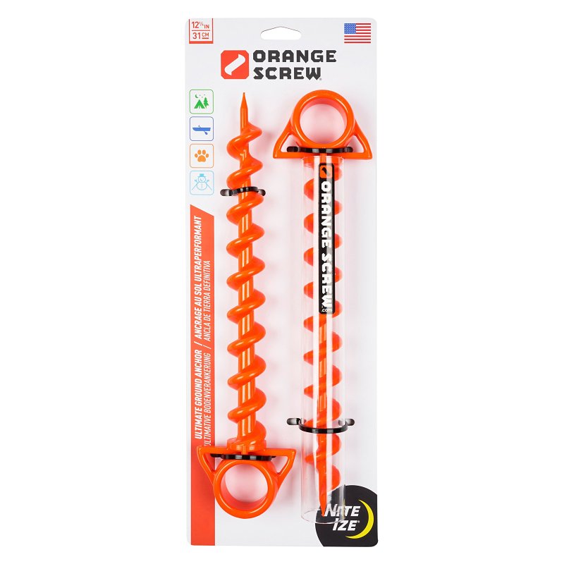 Nite Ize Orange Screw Series OSL-31-2R3 Ultimate Ground Anchor