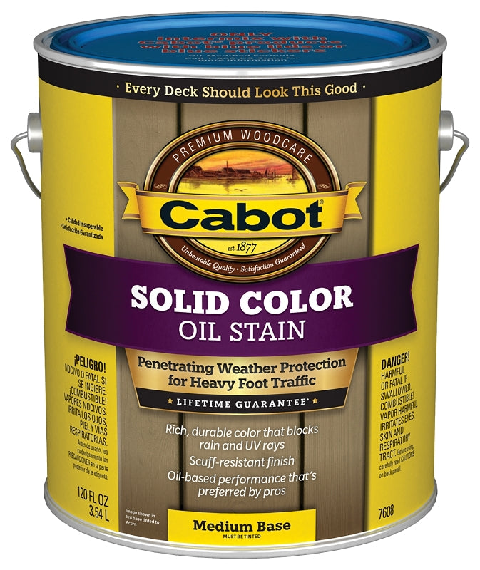 Cabot 7600 Series 140.0007608.007 Solid Deck Stain