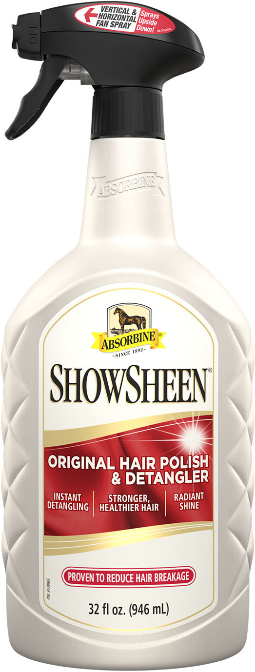 Absorbine Showsheen Hair Polish & Detangler Spray, 32 oz - Detanglers & Shine