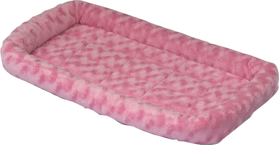 Midwest Homes Quiet Time Fashion Pet Bed, Pink, 22x13 in - Beds