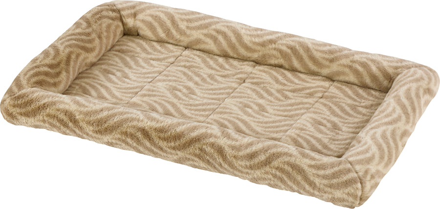 Midwest Homes Quiet Time Deluxe Wave Pet Bed, Tan, 30 in - Beds