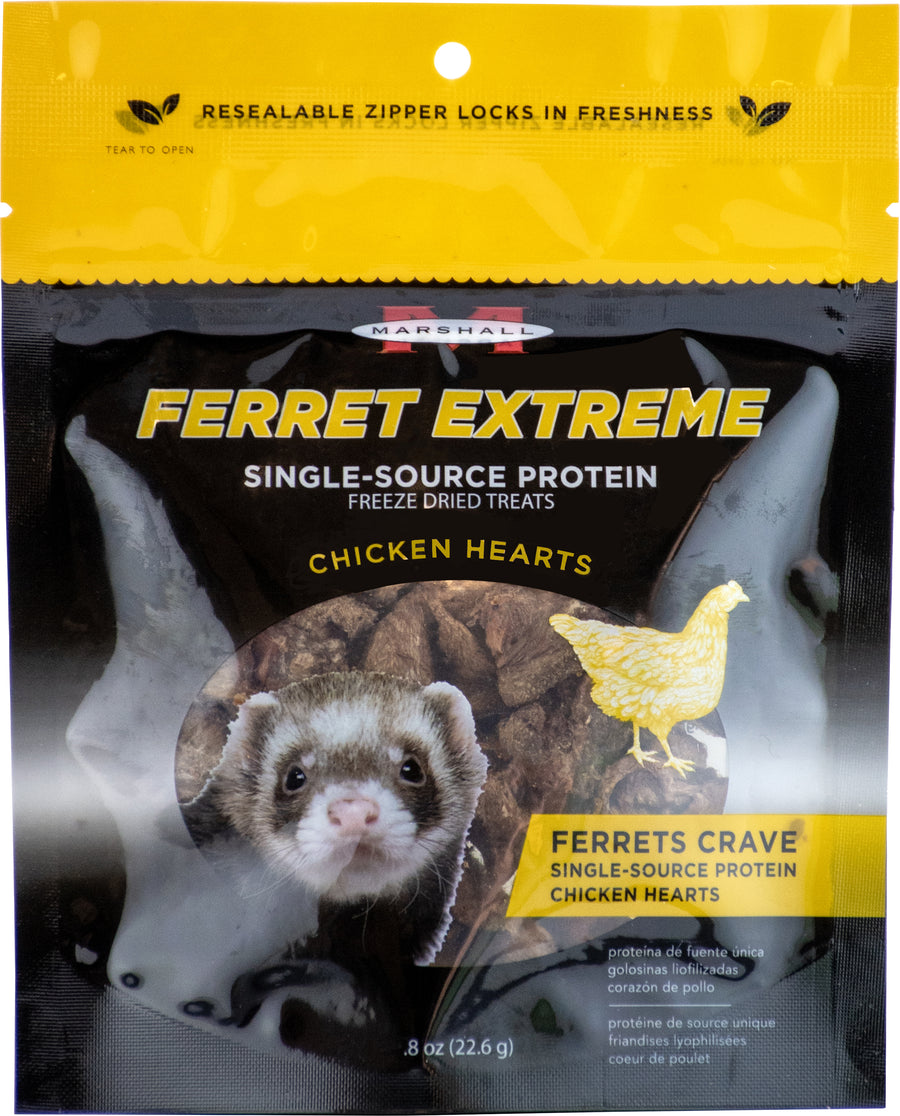 Marshall Ferret Extreme Treats, Chicken, .8 oz - Edibles