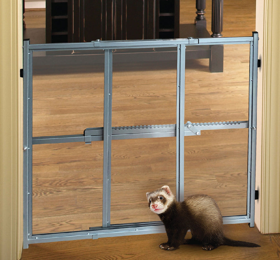 Marshall Ferret Better View Gate, Gray, 24-36x24 in - Playpens