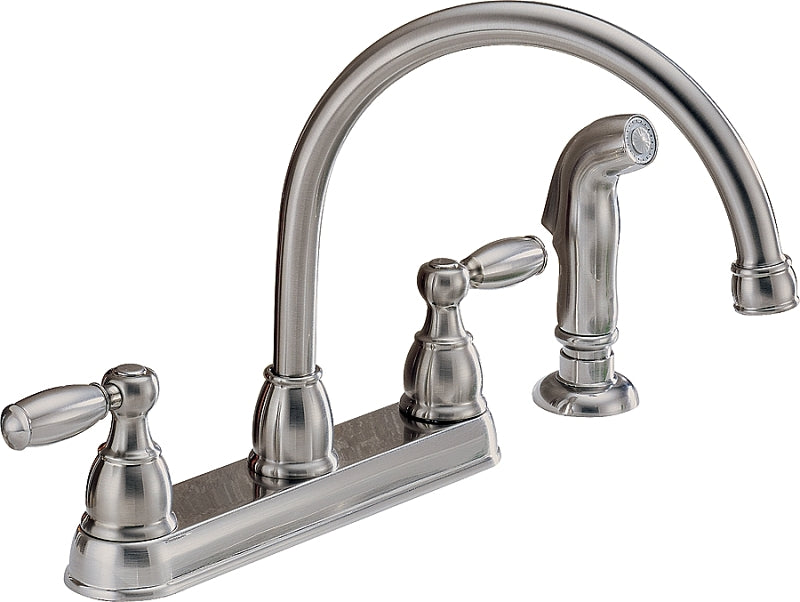 Peerless Claymore Series P299575LF-SS Kitchen Faucet with Side Sprayer
