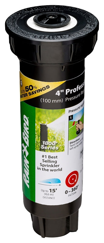 Rain Bird 1804HV15PR Pressure Regulated Pop-Up Sprinkler