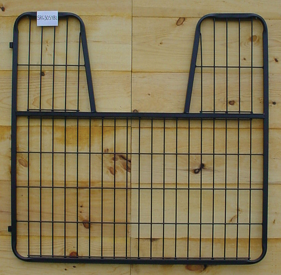 Scenic Road Stall Gate with Hinges with Yoke, Black, 52x50.5 in - Gates/Panels/Stall
