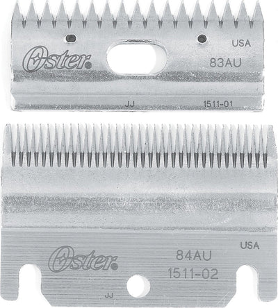 Oster Clipmaster Top and Bottom Blade Combo Set, Silver, 2 pk - Blades