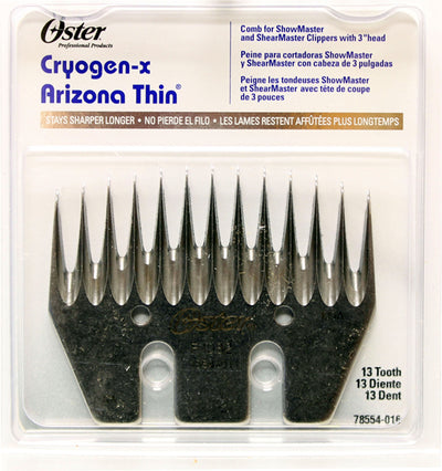 Oster 13-Tooth Arizona Thin Comb, Black - Blades
