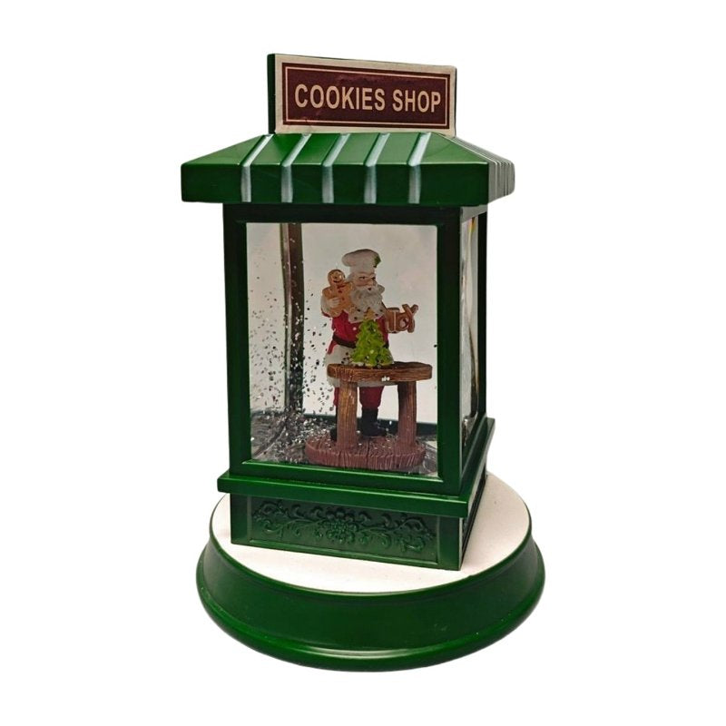 Santas Forest 21034 Christmas Shop Snow Globe
