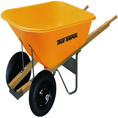 True Temper RP810 Wheelbarrow with Dual Wheels