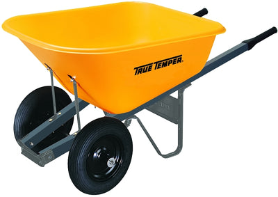 True Temper RP6DW8 Wheelbarrow with Dual Wheels