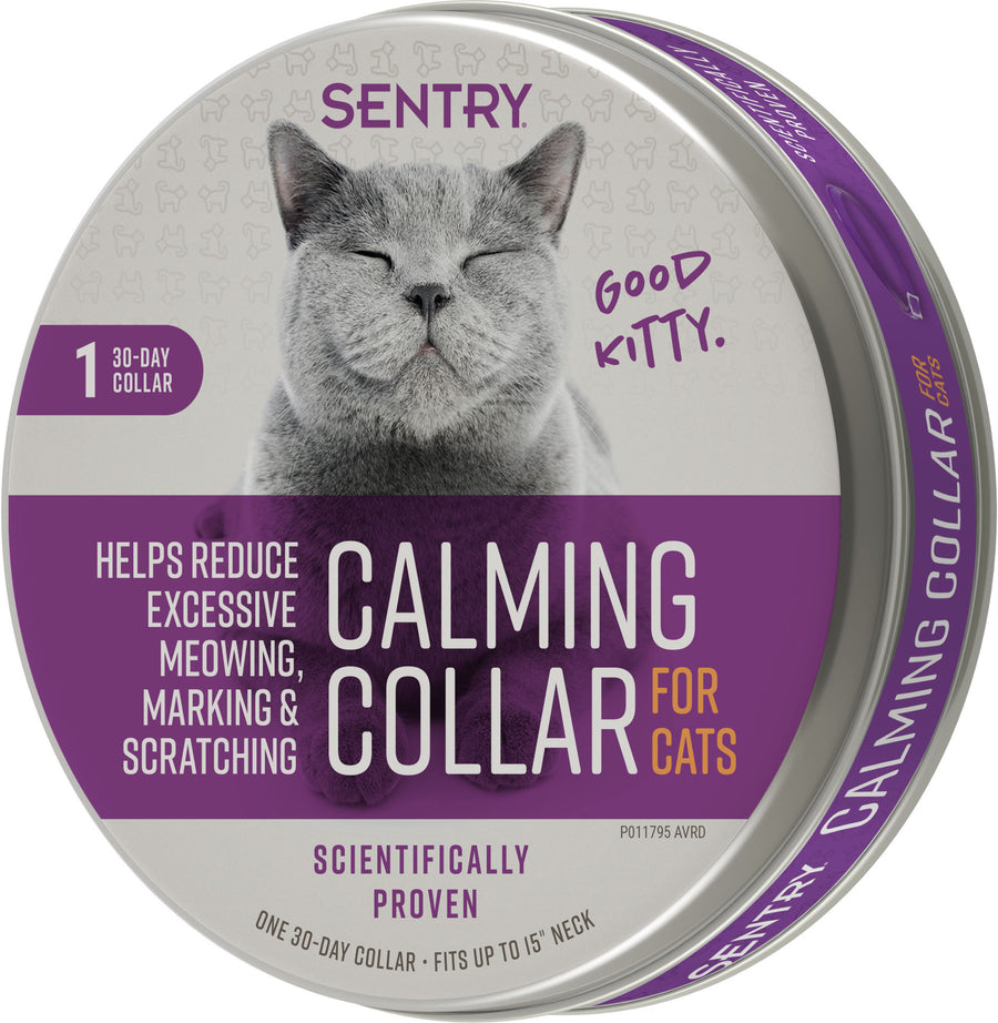 Sentry 30 Day Calming Collar for Cats, Lavender/Chamomile - Anxiety Relief