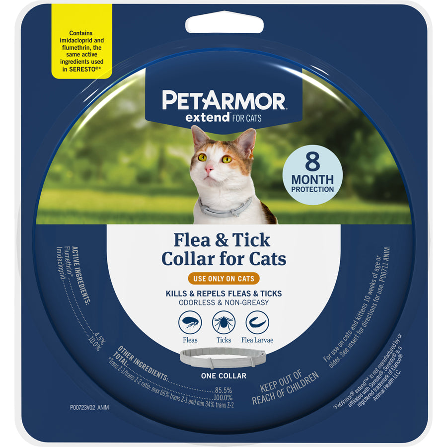 Petarmor Extend Flea and Tick Collar for Cats, 1 ct - Collars