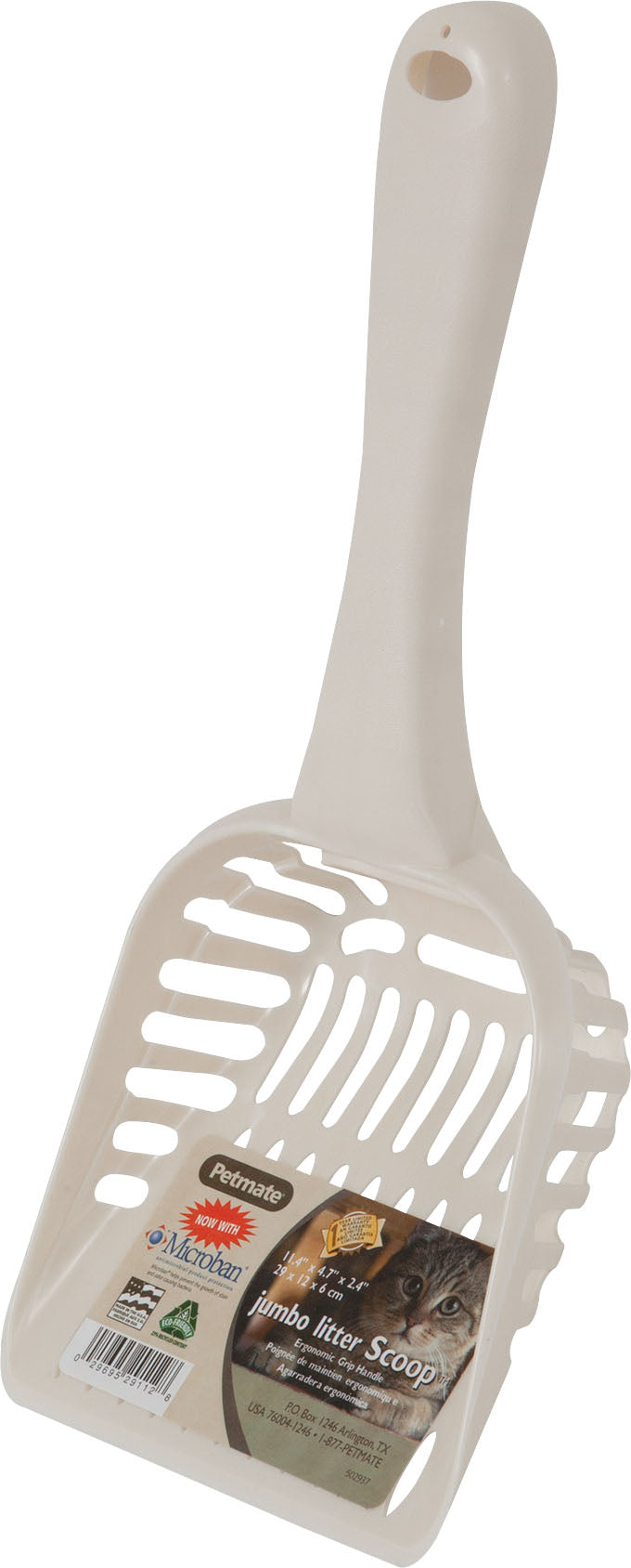 Petmate Litter Scoop W/Microban, Bleached Linen, 18 Pc-LG - Scoops