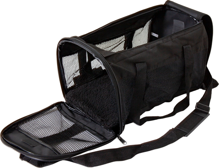 Petmate Soft Sided Kennel Cab, Black, 17x10x10 in