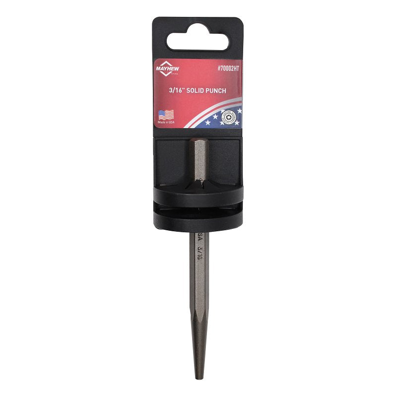 Mayhew 70002HT Solid Punch with Hand Tag