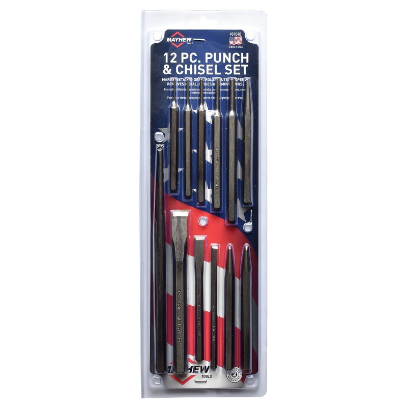 Mayhew 61040 Punch and Chisel Kit