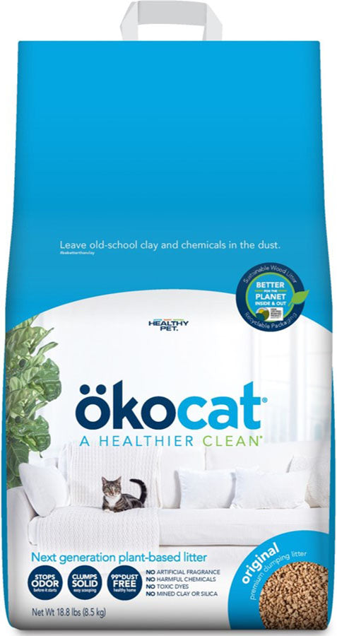 Okocat Original Premium Clumping Cat Litter, 18.8 lb