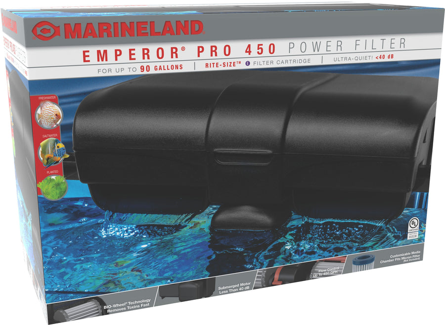 Marineland Emperor Pro 450 Power Filter, Up to 90 gal - External Filters