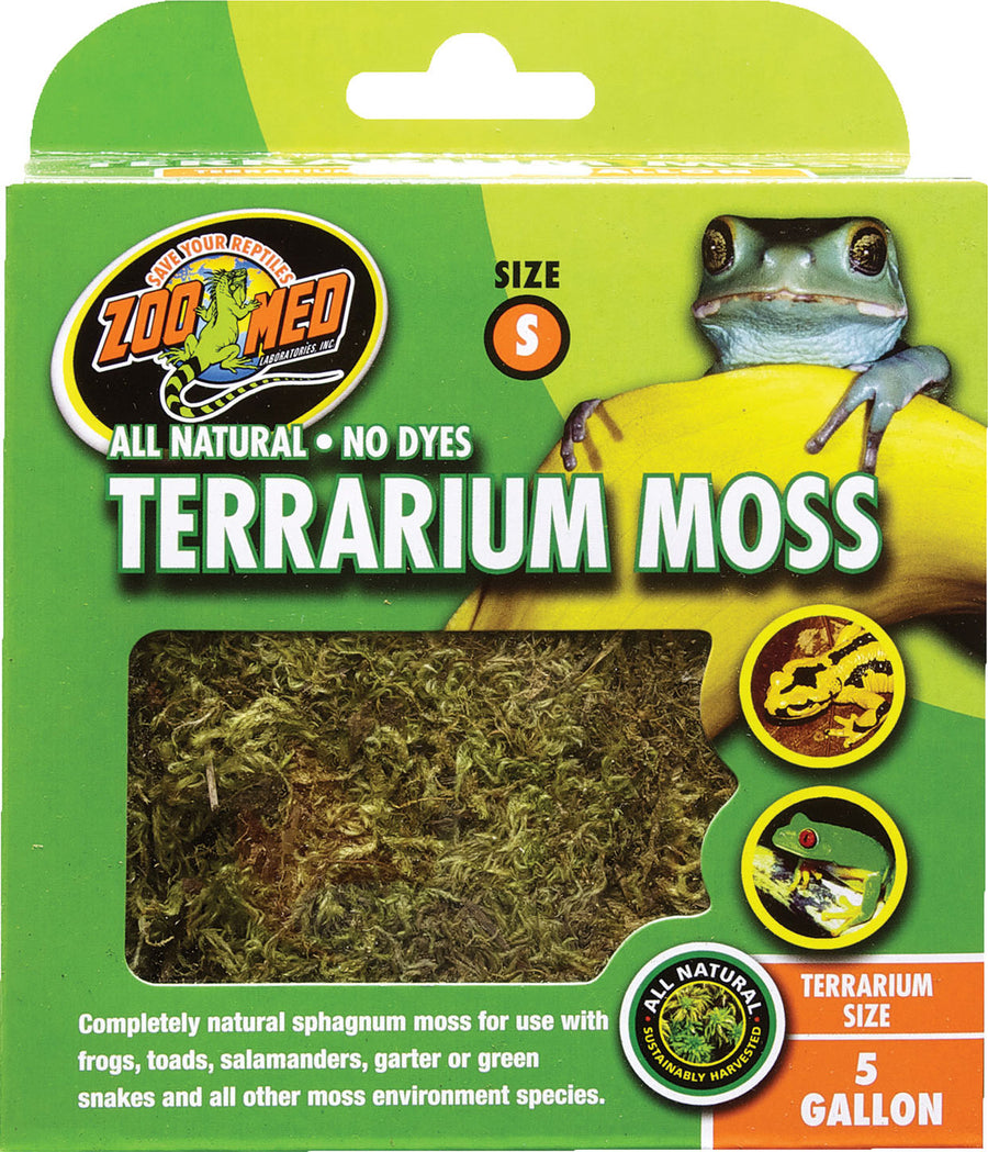 Zoo Med Terrarium Moss, Green/Brown, 5 gal