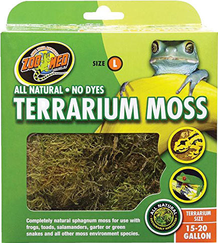 Zoo Med Terrarium Moss, Green/Brown, 15-20 gal