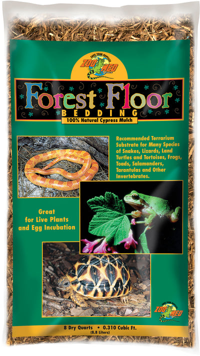 Zoo Med Forest Floor Bedding, Green/Brown, 8 qt - Bark